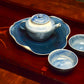 Oryoqi™ Ocean Blue teaset with matching Tray